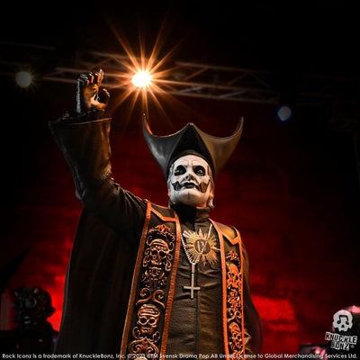 Ghost Rock Iconz Statue 1/9 Papa Emeritus IV (Black Robes) 22cm - Scale Statue - Knucklebonz - Hobby Figures UK