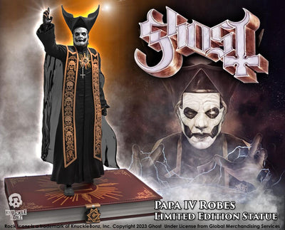 Ghost Rock Iconz Statue 1/9 Papa Emeritus IV (Black Robes) 22cm - Scale Statue - Knucklebonz - Hobby Figures UK