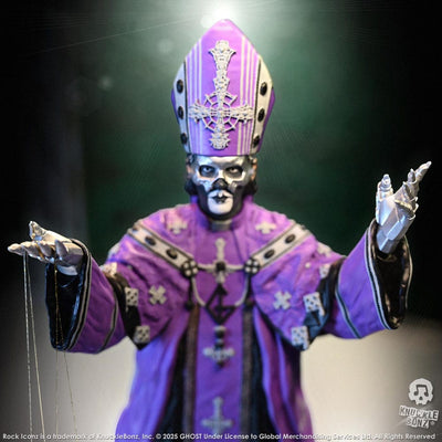 Ghost Rock Iconz Statue Papa V Perpetua Purple Robes 22cm - Scale Statue - Knucklebonz - Hobby Figures UK