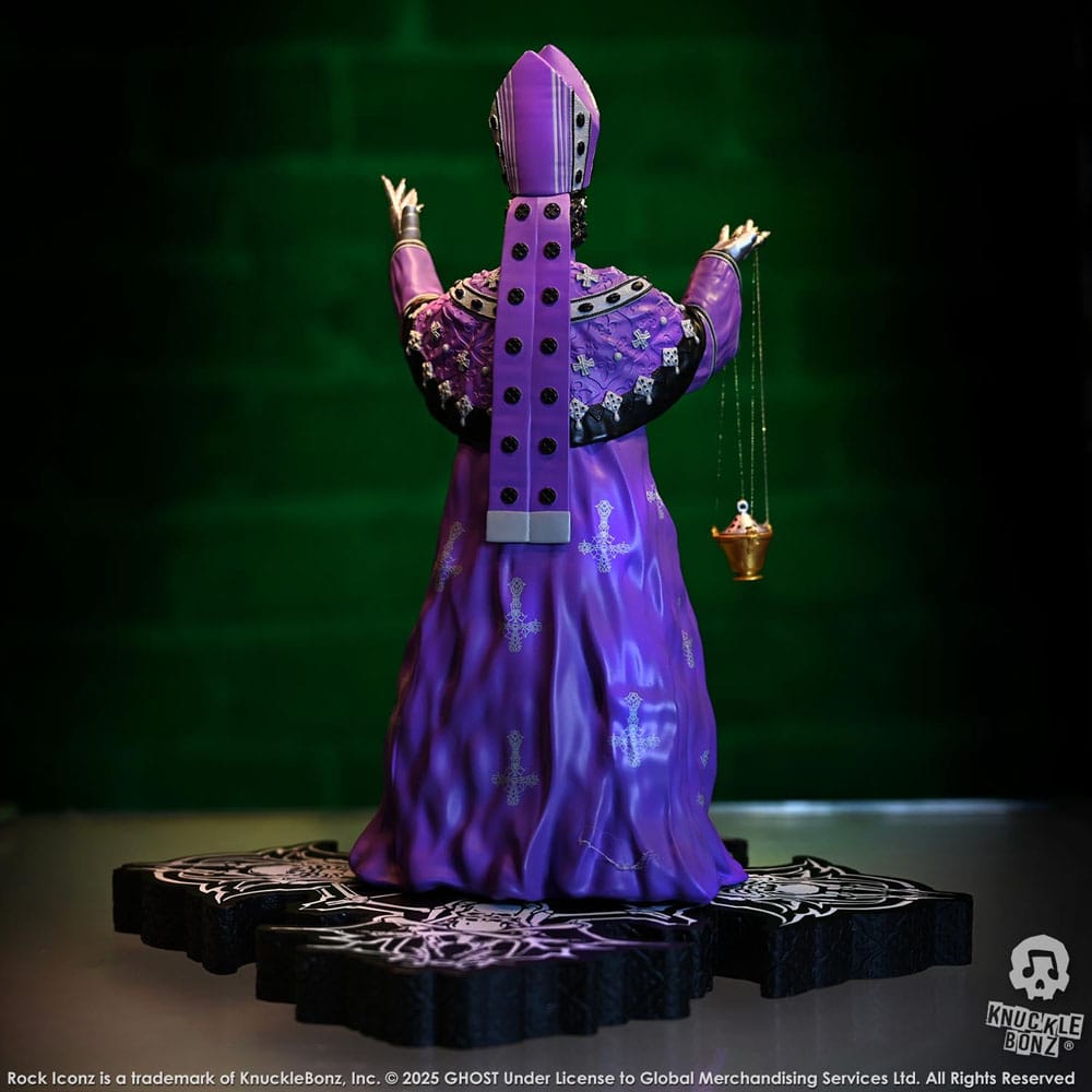 Ghost Rock Iconz Statue Papa V Perpetua Purple Robes 22cm - Scale Statue - Knucklebonz - Hobby Figures UK