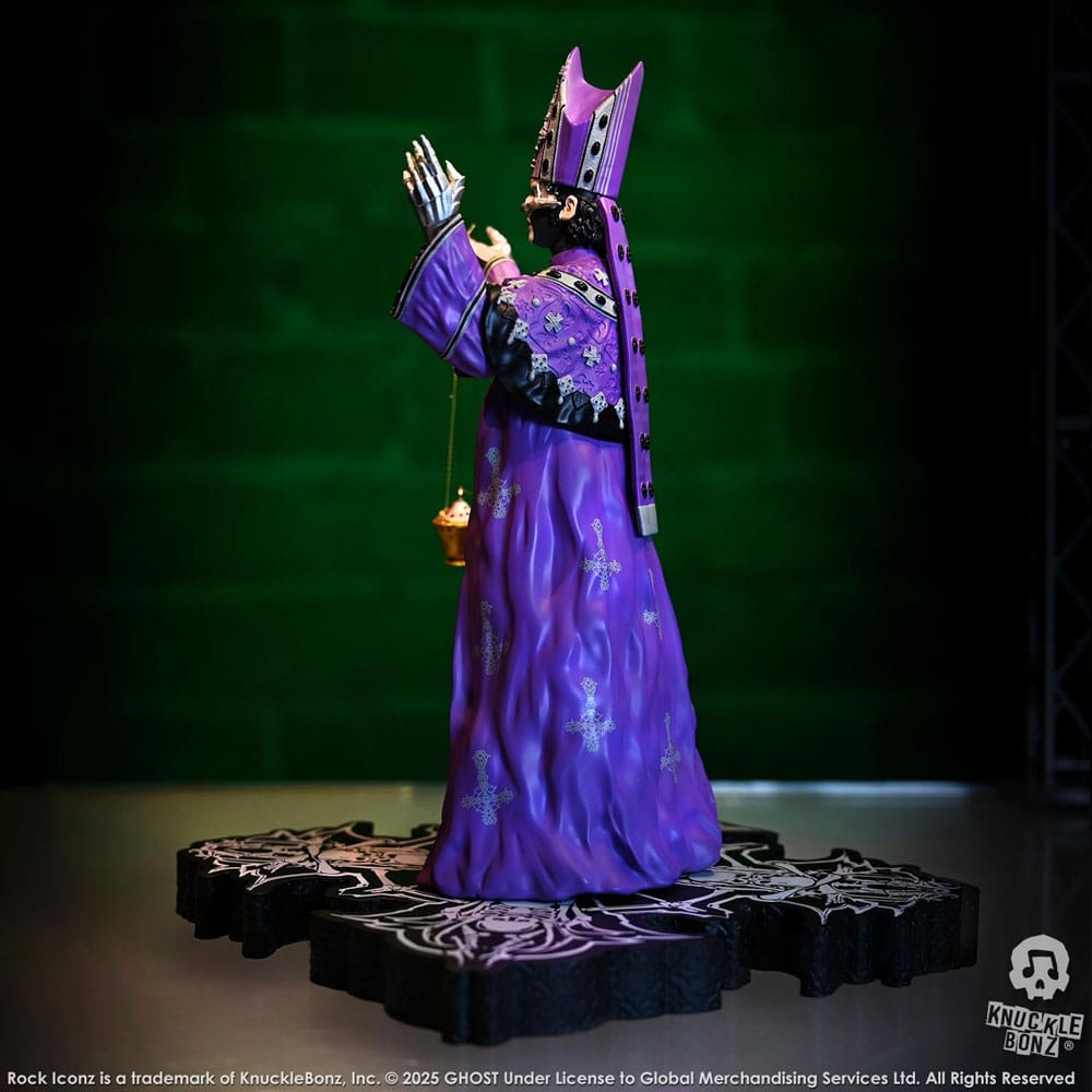 Ghost Rock Iconz Statue Papa V Perpetua Purple Robes 22cm - Scale Statue - Knucklebonz - Hobby Figures UK