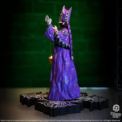 Ghost Rock Iconz Statue Papa V Perpetua Purple Robes 22cm - Scale Statue - Knucklebonz - Hobby Figures UK