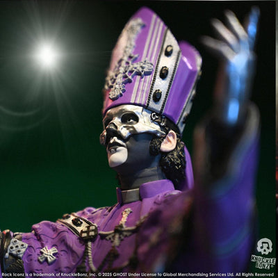 Ghost Rock Iconz Statue Papa V Perpetua Purple Robes 22cm - Scale Statue - Knucklebonz - Hobby Figures UK
