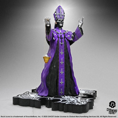 Ghost Rock Iconz Statue Papa V Perpetua Purple Robes 22cm - Scale Statue - Knucklebonz - Hobby Figures UK