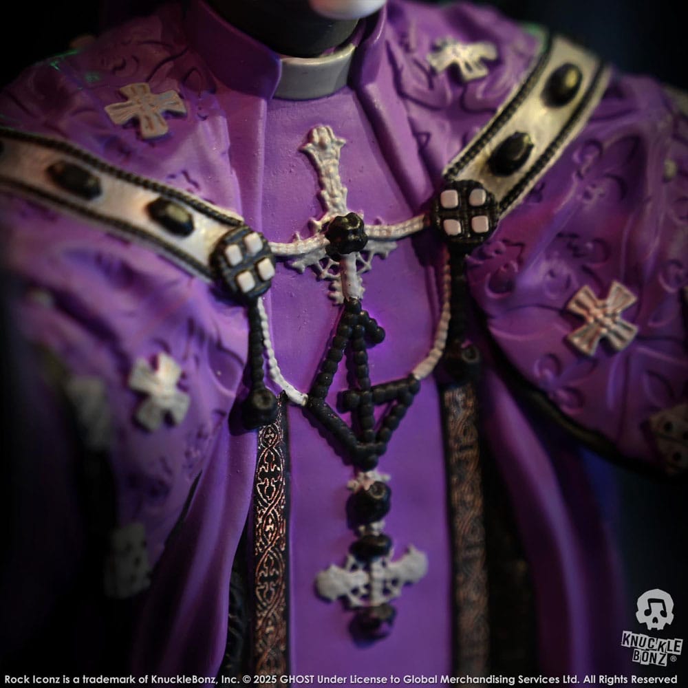 Ghost Rock Iconz Statue Papa V Perpetua Purple Robes 22cm - Scale Statue - Knucklebonz - Hobby Figures UK