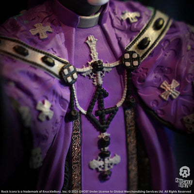 Ghost Rock Iconz Statue Papa V Perpetua Purple Robes 22cm - Scale Statue - Knucklebonz - Hobby Figures UK