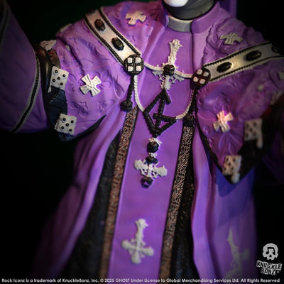 Ghost Rock Iconz Statue Papa V Perpetua Purple Robes 22cm - Scale Statue - Knucklebonz - Hobby Figures UK