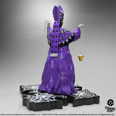 Ghost Rock Iconz Statue Papa V Perpetua Purple Robes 22cm - Scale Statue - Knucklebonz - Hobby Figures UK