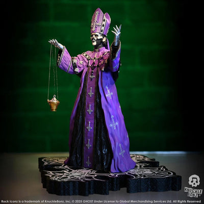 Ghost Rock Iconz Statue Papa V Perpetua Purple Robes 22cm - Scale Statue - Knucklebonz - Hobby Figures UK