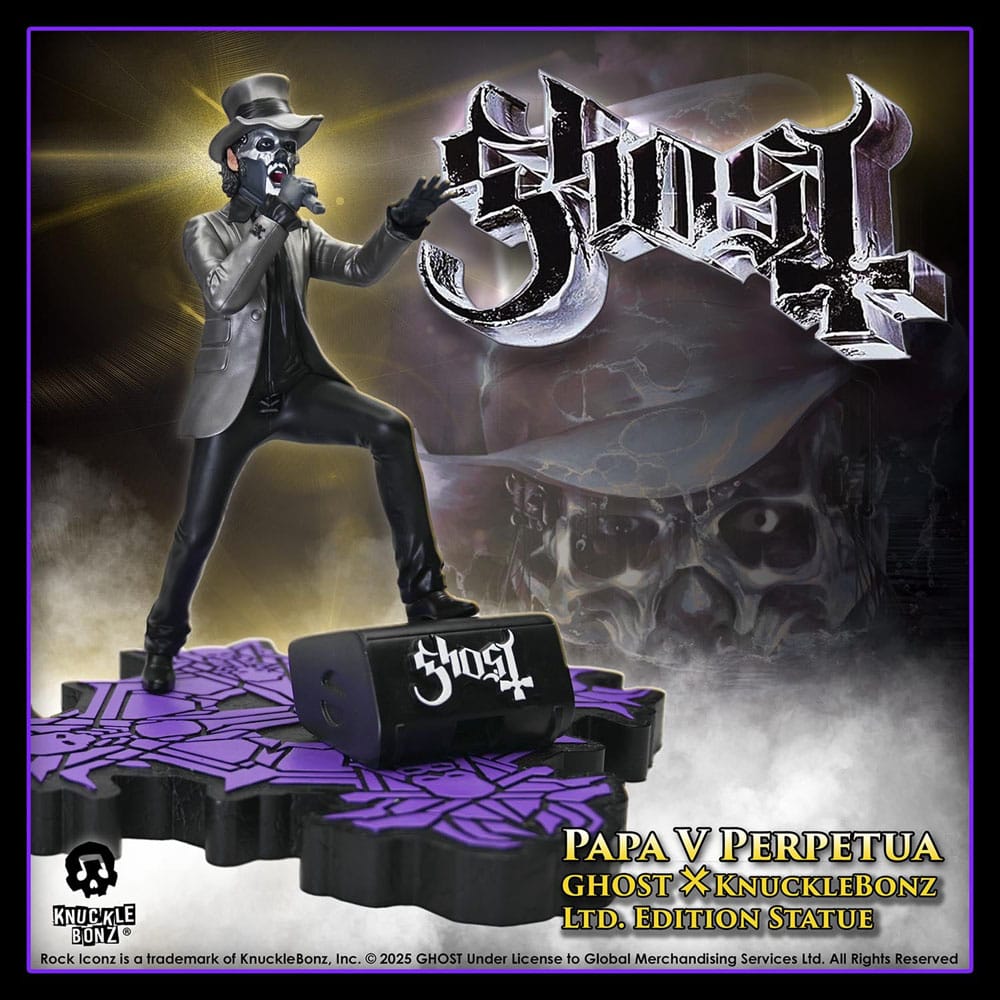 Ghost Rock Iconz Statue Papa V Perpetua Top Hat 22cm - Scale Statue - Knucklebonz - Hobby Figures UK