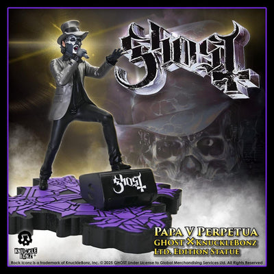 Ghost Rock Iconz Statue Papa V Perpetua Top Hat 22cm - Scale Statue - Knucklebonz - Hobby Figures UK