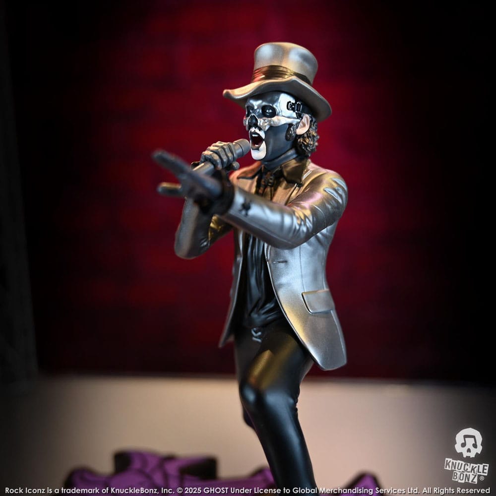 Ghost Rock Iconz Statue Papa V Perpetua Top Hat 22cm - Scale Statue - Knucklebonz - Hobby Figures UK