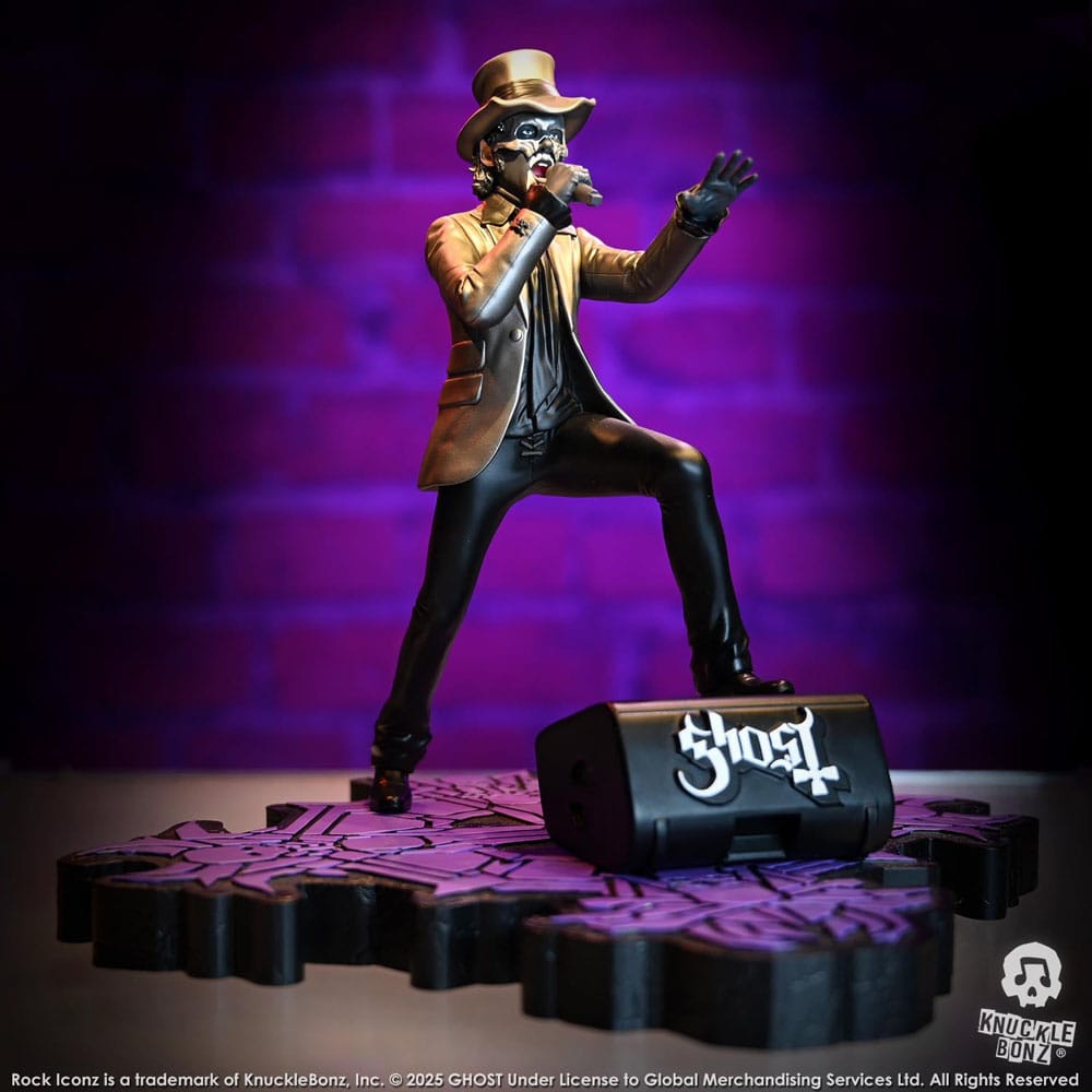 Ghost Rock Iconz Statue Papa V Perpetua Top Hat 22cm - Scale Statue - Knucklebonz - Hobby Figures UK