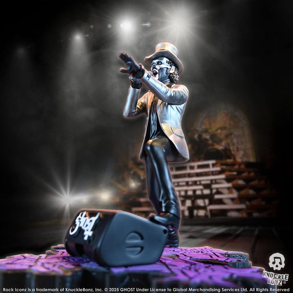 Ghost Rock Iconz Statue Papa V Perpetua Top Hat 22cm - Scale Statue - Knucklebonz - Hobby Figures UK