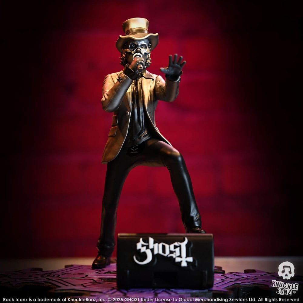 Ghost Rock Iconz Statue Papa V Perpetua Top Hat 22cm - Scale Statue - Knucklebonz - Hobby Figures UK