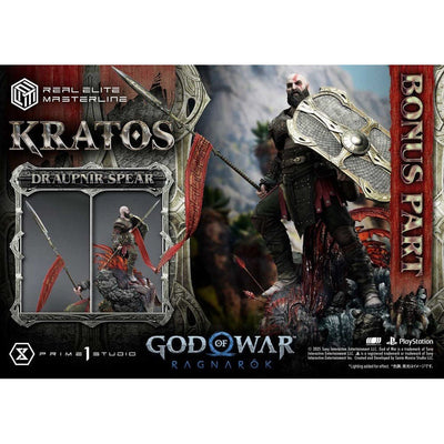 God of War: Ragnarok Real Elite Masterline Series Statue 1/3 Kratos Ultimate Bonus Version 95cm - Scale Statue - Prime 1 Studio - Hobby Figures UK