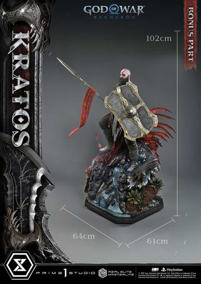 God of War: Ragnarok Real Elite Masterline Series Statue 1/3 Kratos Ultimate Bonus Version 95cm - Scale Statue - Prime 1 Studio - Hobby Figures UK