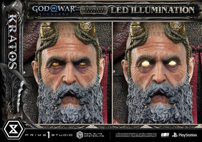 God of War: Ragnarok Real Elite Masterline Series Statue 1/3 Kratos Ultimate Bonus Version 95cm - Scale Statue - Prime 1 Studio - Hobby Figures UK