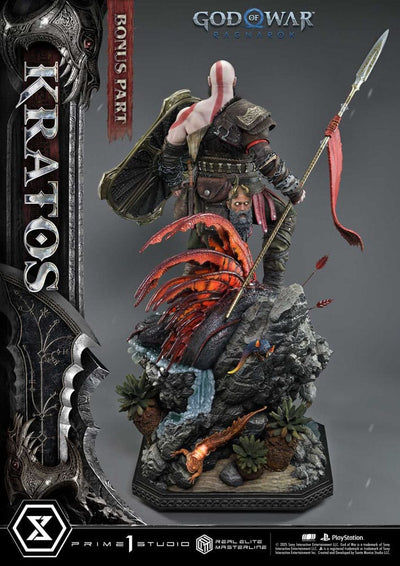 God of War: Ragnarok Real Elite Masterline Series Statue 1/3 Kratos Ultimate Bonus Version 95cm - Scale Statue - Prime 1 Studio - Hobby Figures UK
