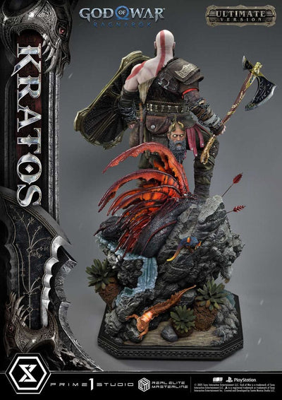 God of War: Ragnarok Real Elite Masterline Series Statue 1/3 Kratos Ultimate Bonus Version 95cm - Scale Statue - Prime 1 Studio - Hobby Figures UK