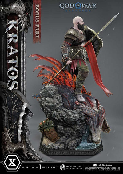 God of War: Ragnarok Real Elite Masterline Series Statue 1/3 Kratos Ultimate Bonus Version 95cm - Scale Statue - Prime 1 Studio - Hobby Figures UK