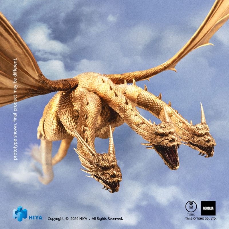 Godzilla Exquisite Basic Action Figure Godzilla vs King Ghidorah King Ghidorah 25cm - Action Figures - Hiya Toys - Hobby Figures UK