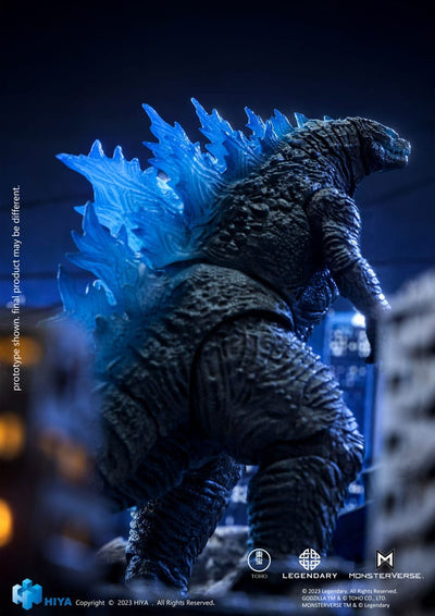 Godzilla Exquisite Basic Action Figure Godzilla vs. Kong Heat Ray Godzilla Translucent Version 18cm - Action Figures - Hiya Toys - Hobby Figures UK