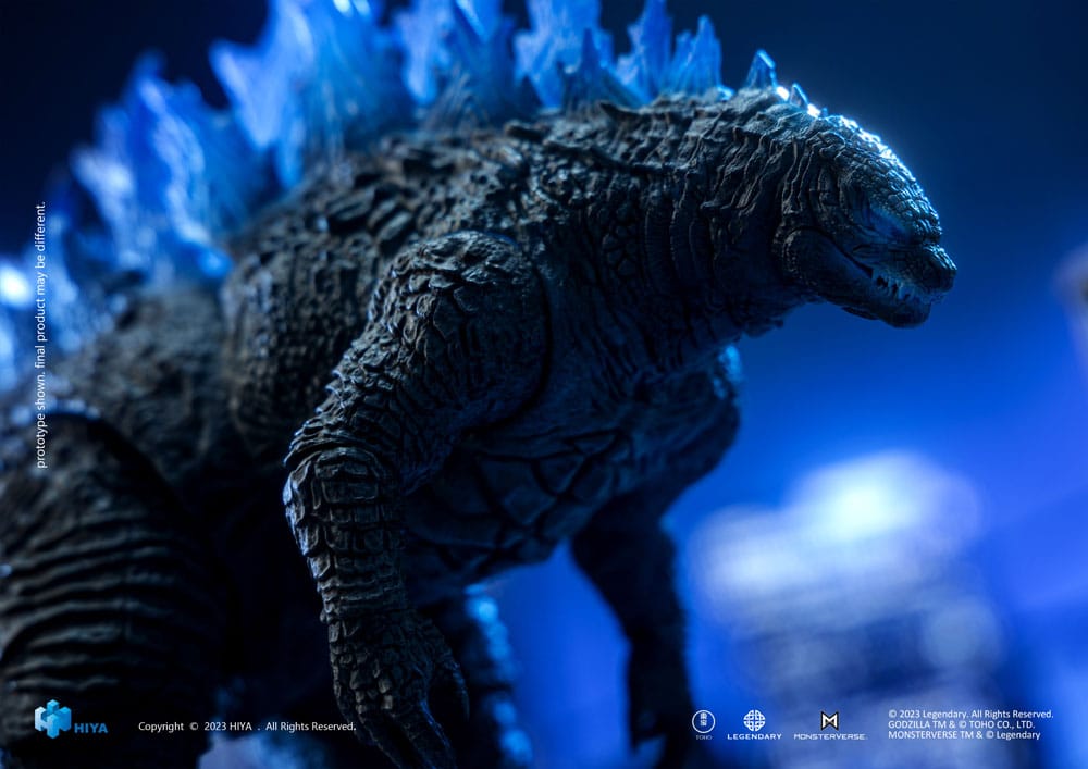 Godzilla Exquisite Basic Action Figure Godzilla vs. Kong Heat Ray Godzilla Translucent Version 18cm - Action Figures - Hiya Toys - Hobby Figures UK