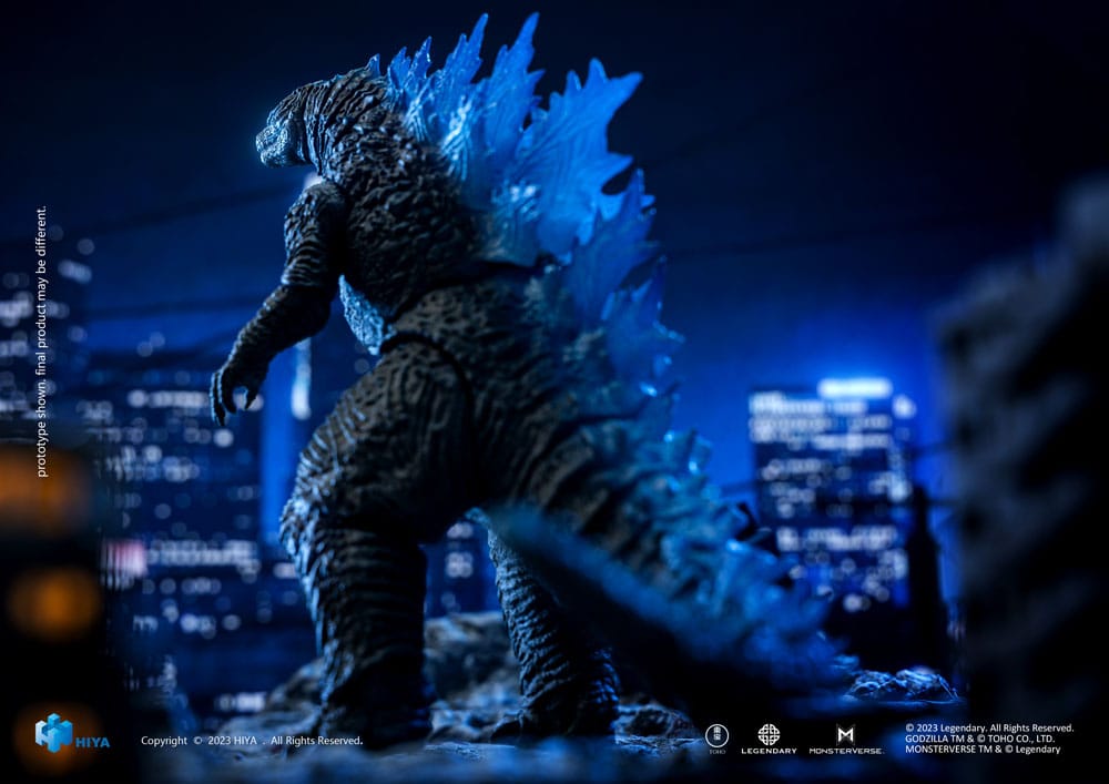 Godzilla Exquisite Basic Action Figure Godzilla vs. Kong Heat Ray Godzilla Translucent Version 18cm - Action Figures - Hiya Toys - Hobby Figures UK