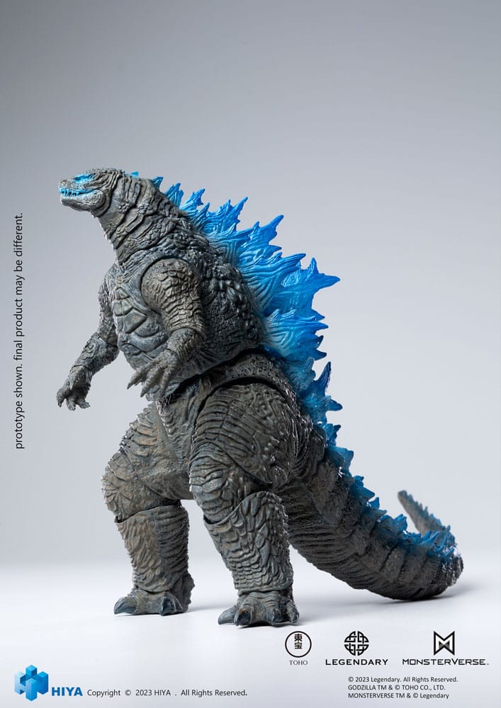 Godzilla Exquisite Basic Action Figure Godzilla vs. Kong Heat Ray Godzilla Translucent Version 18cm - Action Figures - Hiya Toys - Hobby Figures UK