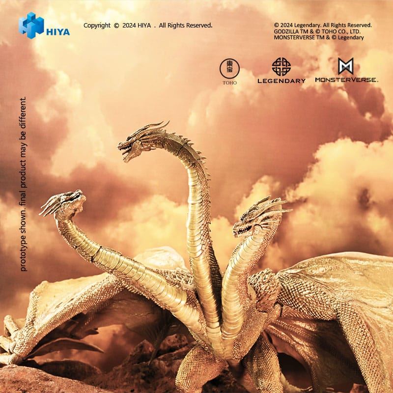 Godzilla: King of the Monsters Exquisite Basic Action Figure King Ghidorah Gravity Beam Version 35cm - Action Figures - Hiya Toys - Hobby Figures UK