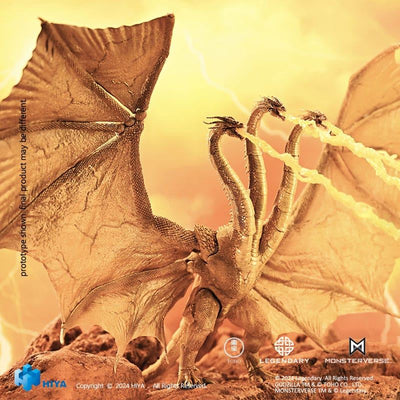 Godzilla: King of the Monsters Exquisite Basic Action Figure King Ghidorah Gravity Beam Version 35cm - Action Figures - Hiya Toys - Hobby Figures UK