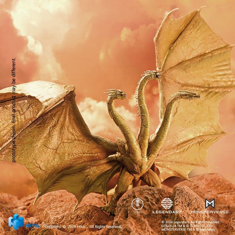Godzilla: King of the Monsters Exquisite Basic Action Figure King Ghidorah Gravity Beam Version 35cm - Action Figures - Hiya Toys - Hobby Figures UK