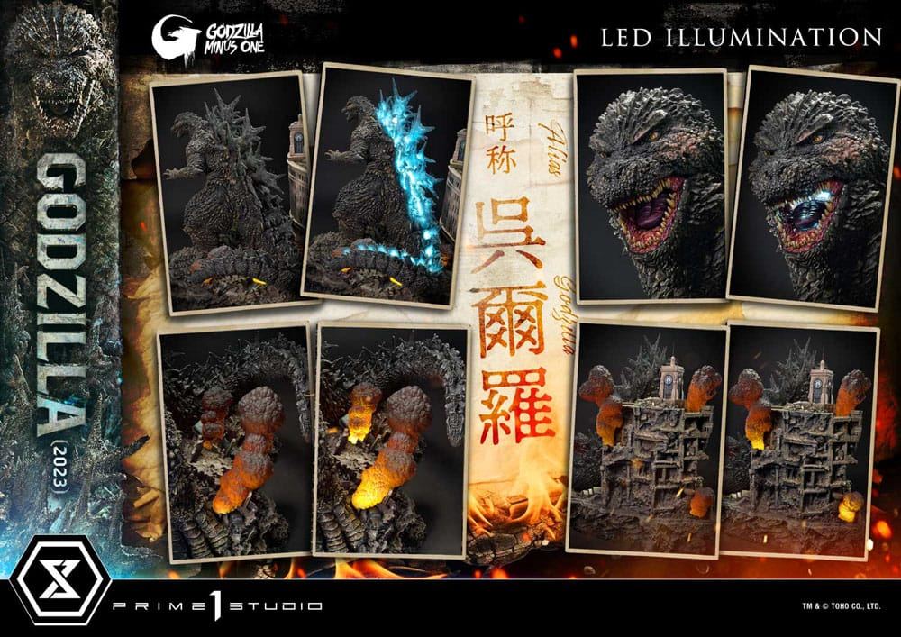 Godzilla Minus One Diorama Masterline Series Godzilla 2023 Bonus Version 70cm - Scale Statue - Prime 1 Studio - Hobby Figures UK