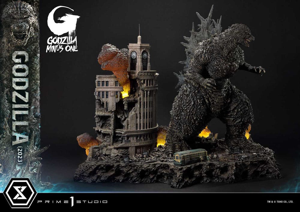 Godzilla Minus One Diorama Masterline Series Godzilla 2023 Bonus Version 70cm - Scale Statue - Prime 1 Studio - Hobby Figures UK