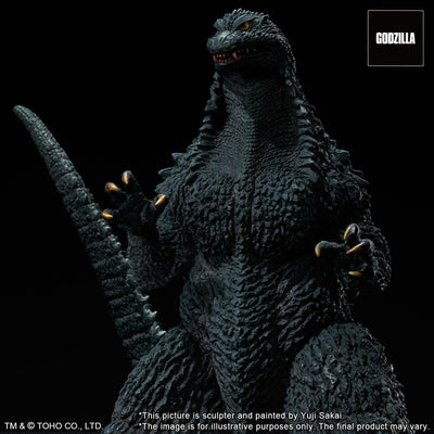Godzilla against Mechagodzilla 2002 TOHO Yuji Sakai Modeling Collection PVC Statue Godzilla Battle in the Storm 28cm - Scale Statue - X-Plus - Hobby Figures UK