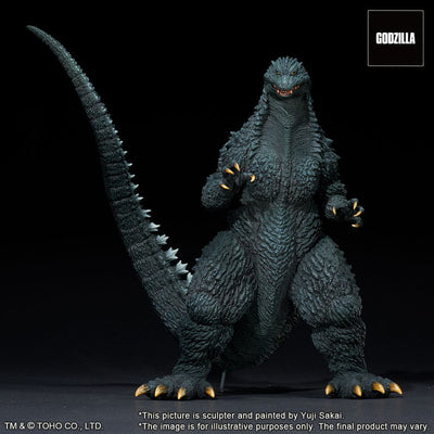Godzilla against Mechagodzilla 2002 TOHO Yuji Sakai Modeling Collection PVC Statue Godzilla Battle in the Storm 28cm - Scale Statue - X-Plus - Hobby Figures UK