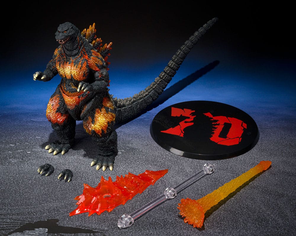 Godzilla vs. Destoroyah S.H. MonsterArts Action Figure Godzilla 1995 70th Anniversary Special Ver. 16cm - Action Figures - Bandai Tamashii Nations - Hobby Figures UK