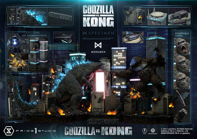 Godzilla vs. Kong Diorama Godzilla vs. Kong Final Battle 80cm - Scale Statue - Prime 1 Studio - Hobby Figures UK