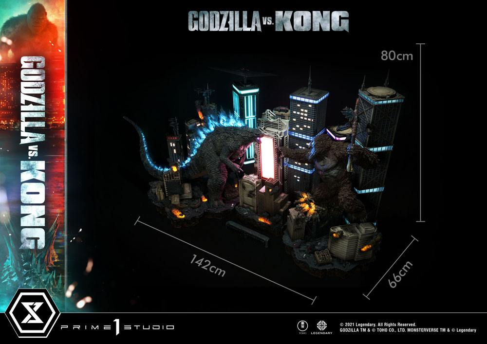 Godzilla vs. Kong Diorama Godzilla vs. Kong Final Battle 80cm - Scale Statue - Prime 1 Studio - Hobby Figures UK