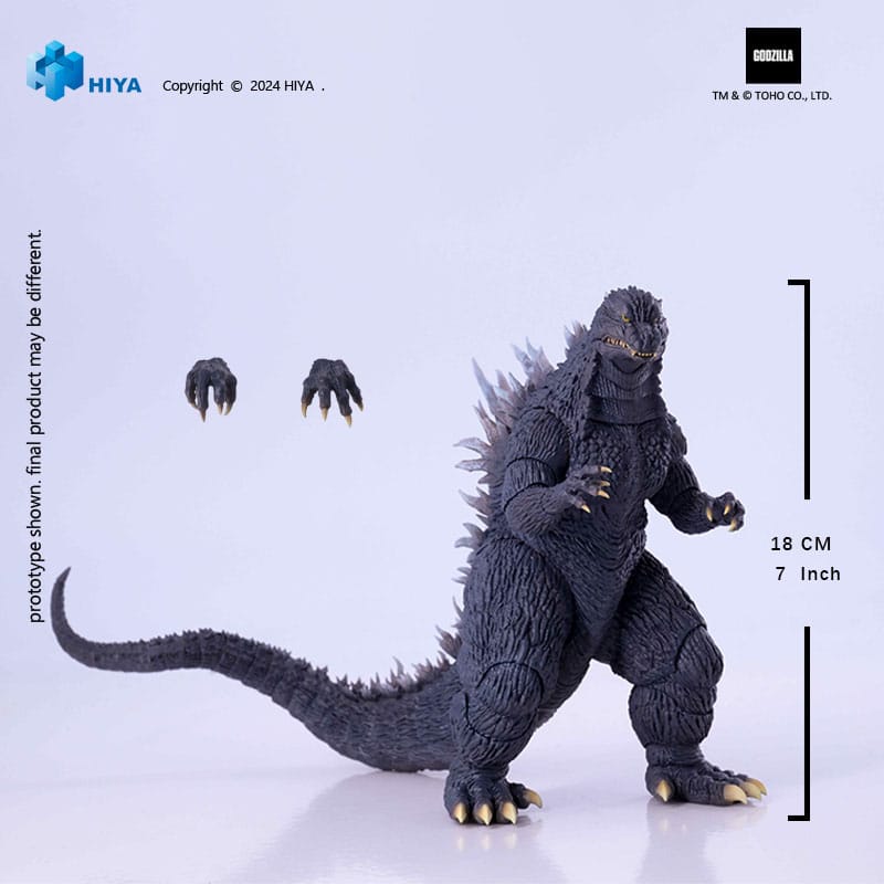 Godzilla vs. Mechagodzilla 2002 Exquisite Basic Action Figure Godzilla 18cm - Action Figures - Hiya Toys - Hobby Figures UK