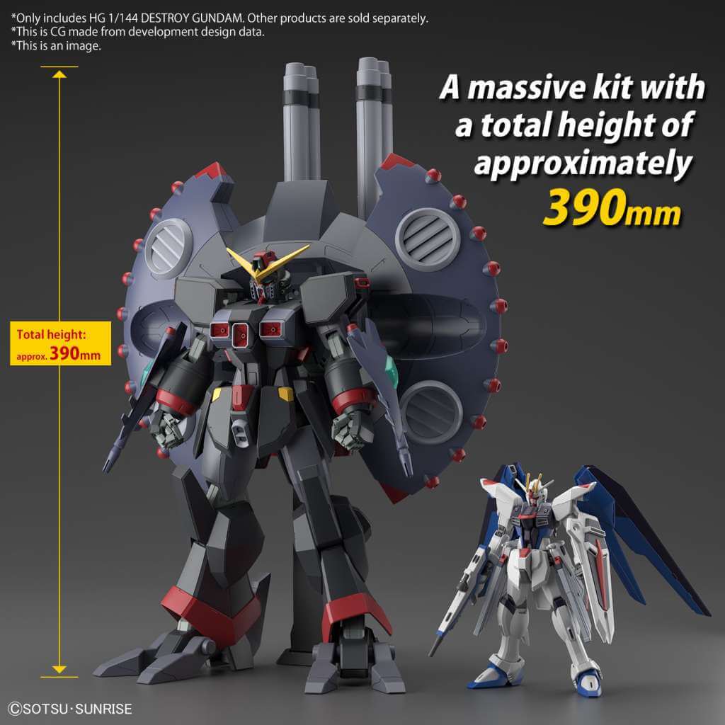 Gundam Model Kit Figure HG Gundam Destroy 1/144 39cm - Model Kit - Bandai Model Kit - Hobby Figures UK