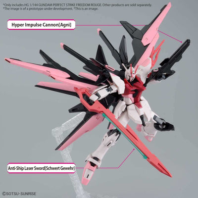 Gundam Model Kit Figure HG Gundam Perfect Strike Freedom Rouge 1/144 13cm - Model Kit - Bandai Model Kit - Hobby Figures UK