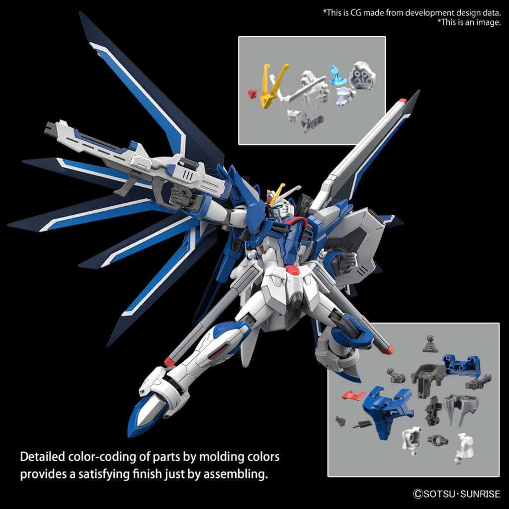 Gundam Model Kit Figure HG Gundam Rising Freedom 1/144 13cm - Model Kit - Bandai Model Kit - Hobby Figures UK