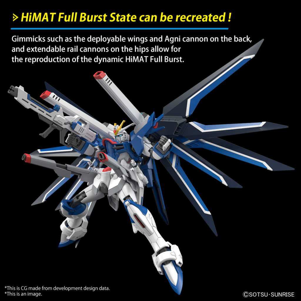 Gundam Model Kit Figure HG Gundam Rising Freedom 1/144 13cm - Model Kit - Bandai Model Kit - Hobby Figures UK