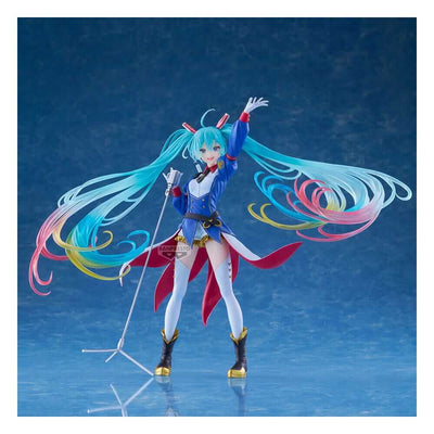 Gundam X Miku Banpresto Evolve PVC Statue Hatsune Miku Figure 21cm - Scale Statue - Banpresto - Hobby Figures UK