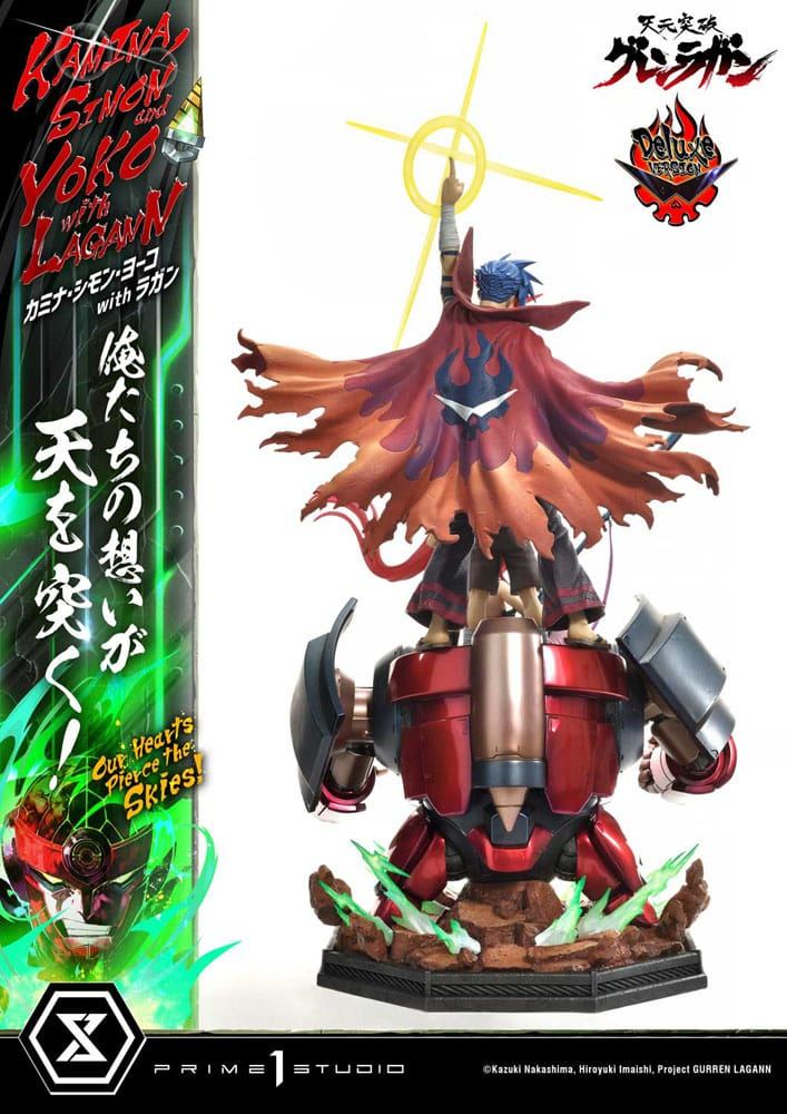 Gurren Lagann Ultimate Premium Masterline Series Statue 1/4 Kamina, Simon & Yoko with Lagann Deluxe Version 97cm - Scale Statue - Prime 1 Studio - Hobby Figures UK