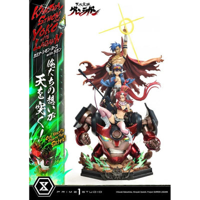 Gurren Lagann Ultimate Premium Masterline Series Statue 1/4 Kamina, Simon & Yoko with Lagann 97cm - Scale Statue - Prime 1 Studio - Hobby Figures UK