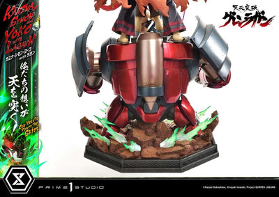 Gurren Lagann Ultimate Premium Masterline Series Statue 1/4 Kamina, Simon & Yoko with Lagann 97cm - Scale Statue - Prime 1 Studio - Hobby Figures UK