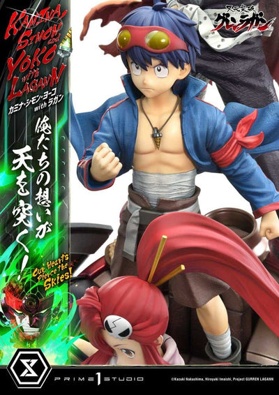 Gurren Lagann Ultimate Premium Masterline Series Statue 1/4 Kamina, Simon & Yoko with Lagann Deluxe Version 97cm - Scale Statue - Prime 1 Studio - Hobby Figures UK